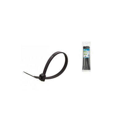 100 Unidades Bridas 150 x 2,5 mm Negro de Nylon