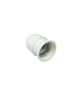Portalámparas E27 Blanco Reforzado
