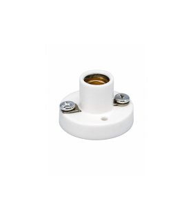 Portalámparas E10 con Soporte Blanco 24V