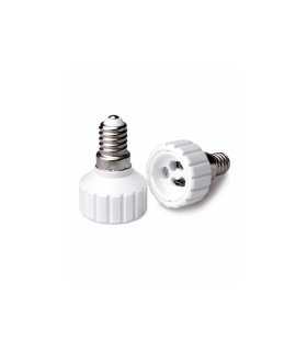 Adaptador de Portalámparas E14 a GU10