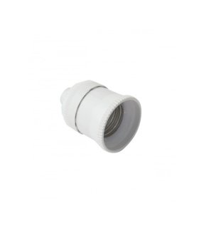 Portalámparas E27 de Policarbonato Blanco