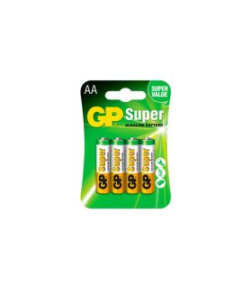 Blíster 4 Pilas AA LR06 Alcalinas GP