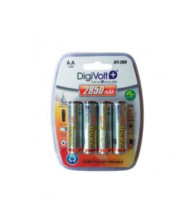 Blíster 4 Pilas Recargables AA LR06 2850 mAh