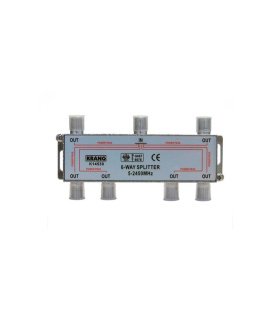 Separador de 6 Vías SAT Splitter 5-2450 MHz
