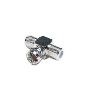Conector F Macho 2 Hembras