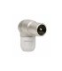 Conector de TV Blindado Acodado Macho Televes Ref. 4130