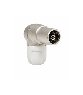 Conector de TV Blindado Acodado Hembra Televes Ref. 4131