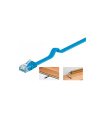 Cable de conexión RJ-45 UTP CAT6A plano 20 m azul