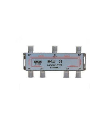 Separador de 6 Vías SAT Splitter 5-2450 MHz