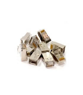 Bolsa 10 Conectores RJ-45 Cat 6 Metal