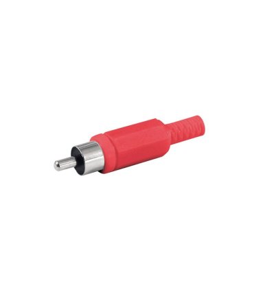 Conector RCA Macho Rojo
