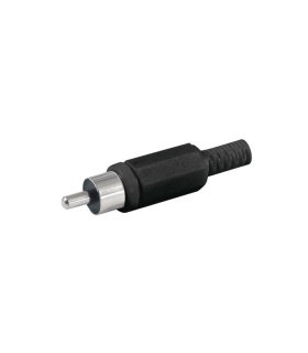 Conector RCA Macho Negro