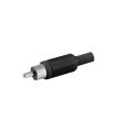 Conector RCA Macho Negro