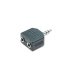 Adaptador Jack 3,5 mm Macho a 2 Hembras