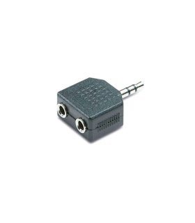 Adaptador Jack 3,5 mm Macho a 2 Hembras