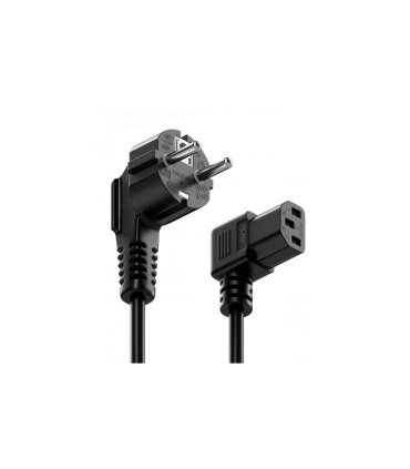 Cable de Alimentación para Ordenador Acodado 6A 1,8 m