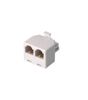 Adaptador de Teléfono 1 Macho a 2 Hembras