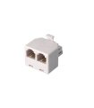 Adaptador de Teléfono 1 Macho a 2 Hembras