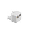 Adaptador de Red RJ45 1 Macho a 2 Hembras