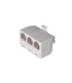 Adaptador de Red RJ45 1 Macho a 2 Hembras