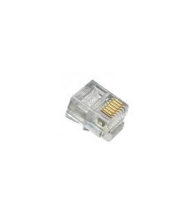 Bolsa 25 Conectores Teléfono RJ12 6P-6C