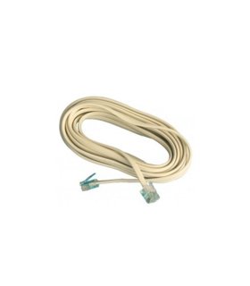 Prolongador de Teléfono Plano 4,5 m Macho a Macho