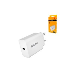 Cargador Universal USB-C 25W 3A Kodak Carga Rápida
