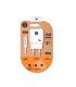 Cargador Rápido USB-C 20W Blanco con Cable USB-C 1 Metro