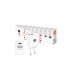 Pack 10 Cargadores USB A y USB-C 2,4A Blancos