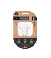 Auriculares Eartech Mini Jack 3,5 mm Blancos con Micrófono
