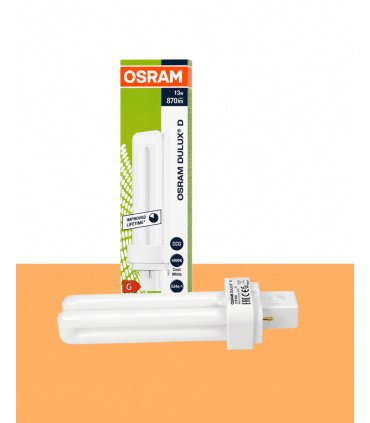 Lámpara de 2 pines Osram Dulux D 13W 870lm 4000k