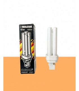 Lámpara de 2 pines 10W G24d-1 2700K 600 Lm Mazda