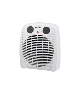 Termoventilador Eléctrico Gambia 2000W  blanco/negro con termostato
