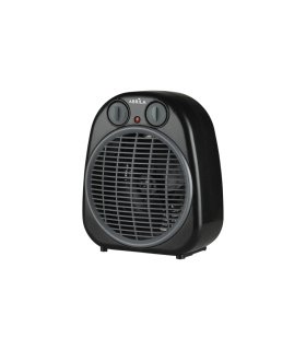 Termoventilador Eléctrico Fogata 2000W Negro/Gris Vintage con Termostato