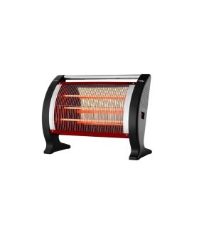 Estufa Eléctrica de Cuarzo Ananta Negro 2000 W 3 Potencias Antivuelco