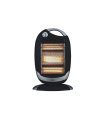 Estufa Eléctrica Candente 1200 W Negro/Plata 3 Potencias Oscilante