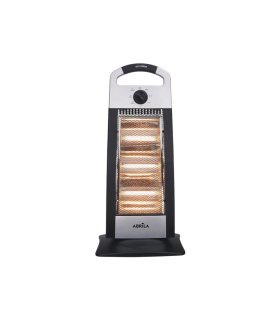 Estufa Eléctrica Candente 1200 W Negro/Plata 3 Potencias Oscilante