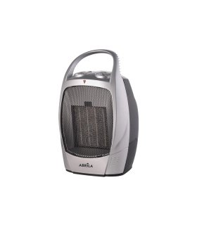 Termoventilador Cerámico 1500 W Negro/Plata con Termostato Regulable