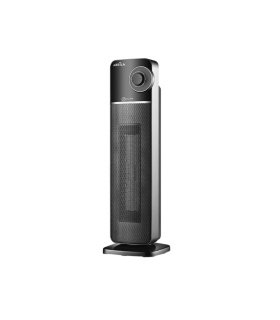 Termoventilador Cerámico PTC Vertical Bequia 2000 W Negro/Plata Oscilante