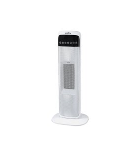 Termoventilador Cerámico PTC Vertical Guadalupe 2000 W Blanco/Negro con Mando a Distancia