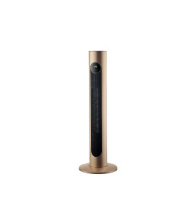 Termoventilador Cerámico Vertical 2000 W Oro con Mando y Temporizador