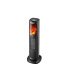 Termoventilador Cerámico PTC Vertical 2000 W Negro con Efecto Chimenea