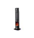 Termoventilador Cerámico Vertical 2000 W Negro con Efecto Fuego y Mando