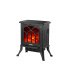 Termoventilador Cerámico PTC 1500 W Negro con Efecto Chimenea y Termostato