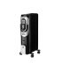 Radiador de Aceite Confort 1500 W Negro/Plata con LCD y Temporizador 24 h
