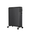 Radiador de Aceite Polonia 2500 W Negro con Aletas Cerradas, 11 Elementos y Termostato