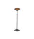 Calefactor Exterior de Cuarzo Austral 2000 W Negro con Pie y Giro