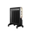 Radiador de Mica Abrigo 2000 W Negro y Oro con Termostato Regulable