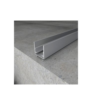 Perfil de Aluminio Show M LEDME Gris 2 Metros para LED
