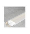 Perfil de Aluminio Long M LEDME Blanco o Negro 2 Metros para Iluminación LED